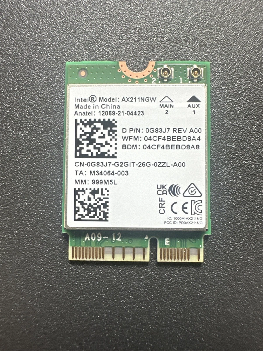 Carte Bluetooth/WiFi Dell DW1810 - 2.4G/5G - Occasion Fonctionnelle