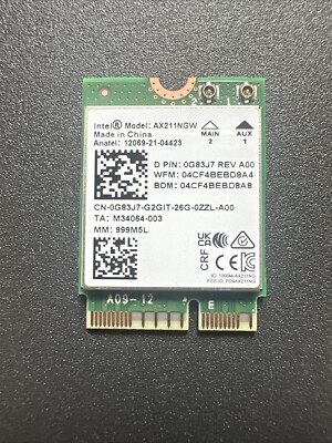 DELL LATITUDE 5530  Dell Inspiron 16 7620 WIFI CARD G83J7 0G83J7 W25