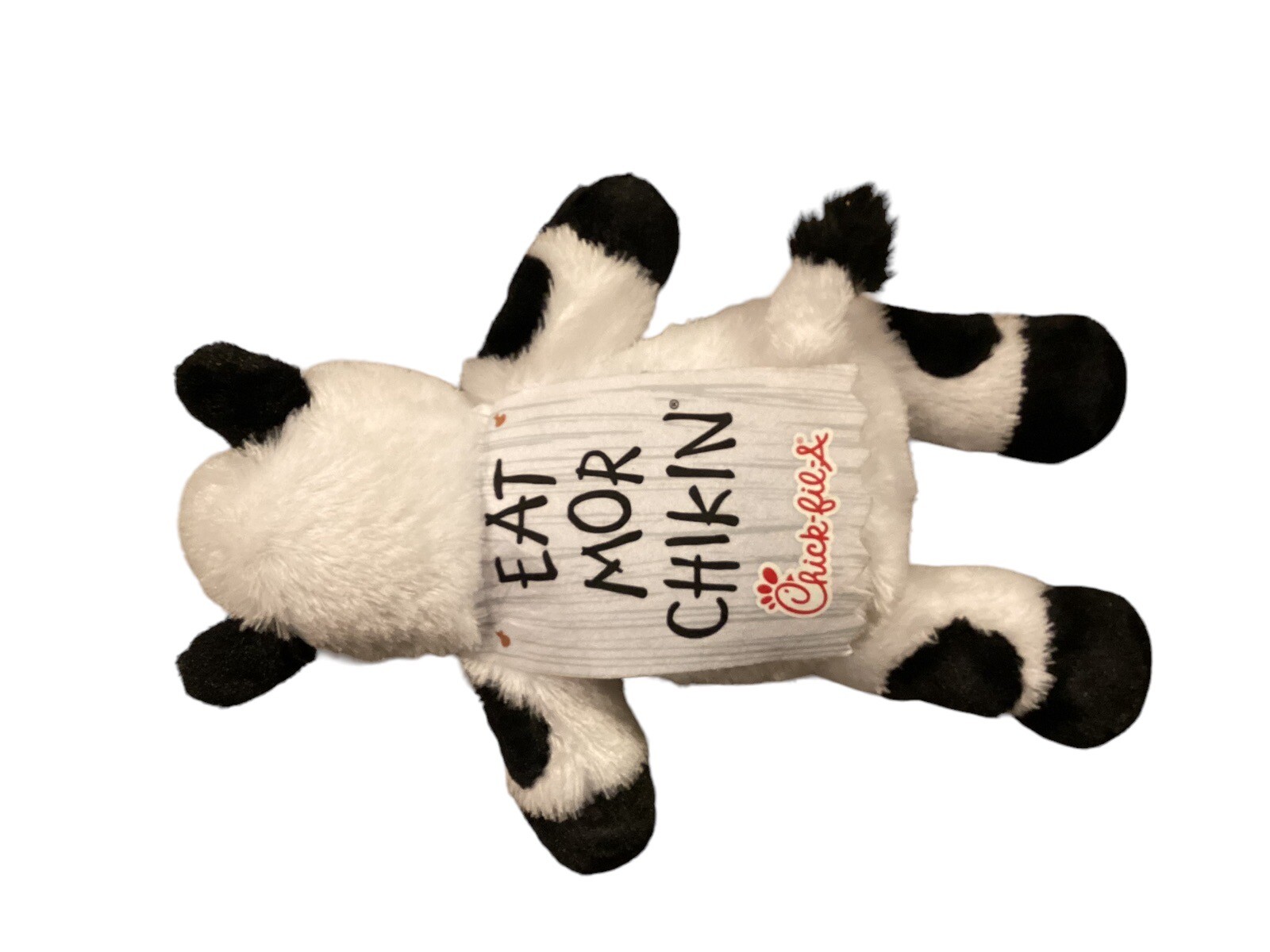 Chik Fil A Eat Mor Chikin- Cow Plush Stuffed Animal 20" Wearing Advertising Sign