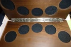 WOODEN DISPLAY CASE ONLY FOR 5 ROUND COINS---NO COINS COME