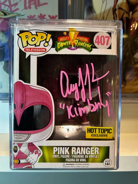 Funko Pop! Mighty Morphin Power Ranger Pink Ranger #407 SIGNED By Amy Jo Johnson