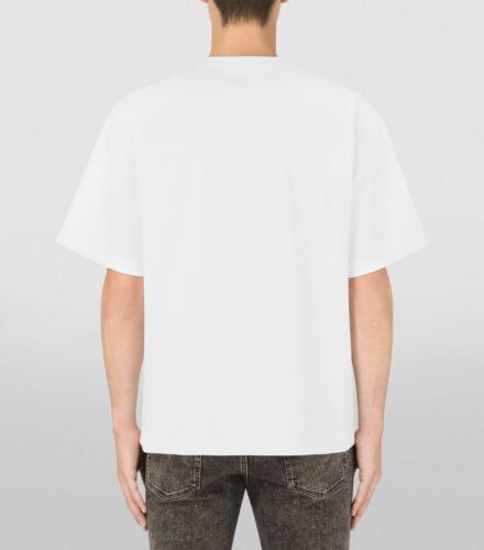 DOLCE & GABBANA Embroidered T-Shirt, White, New with Tags, Size 46 - Picture 3 of 6