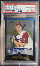 Adam Dunn PSA/DNA Signed Autograph Rookie 2001 Bowman Chrome HOF Reds RC #294