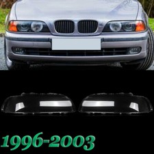 2pcs Headlight Headlamp Lens Shell Cover For Bmw 5 Series E39 Facelift 1996-2003