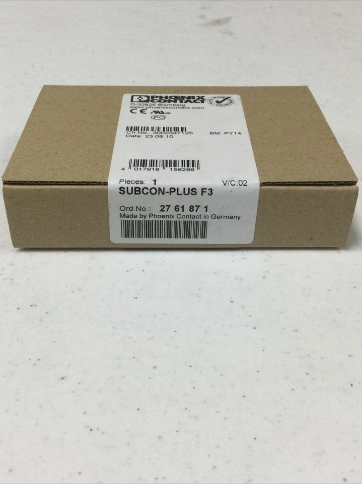 NEW, PHOENIX CONTACT 27 61 87 1 / 2761871 SUBCON-PLUS F3 D-SUB CONNECTOR - Image 2 of 4