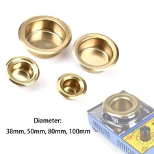 2x/Lot Stainless Steel Solder Pot Titanium Coated Tin Melting Pot Solder Parts