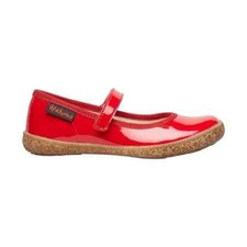 Naturino Girls Pavia Red Leather Mary Jane Dress Flats   Toddler  Kids