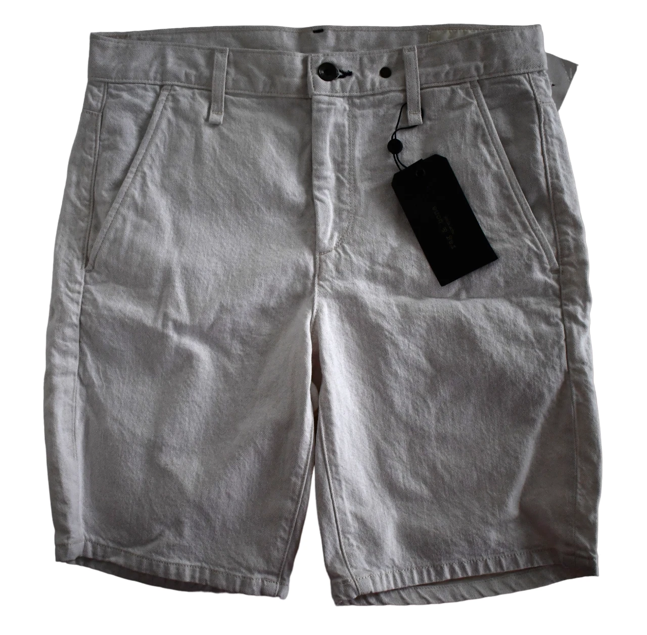 NEW RAG & BONE New York ECRU COTTON LINEN Men's CHINO Shorts 29