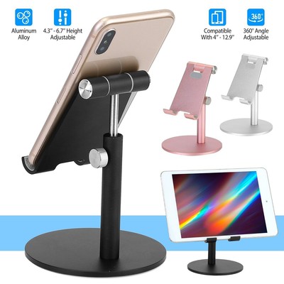 Adjustable Cell Phone Stand Holder Desk Dock Mount For iPad iPhone Kindle Tablet