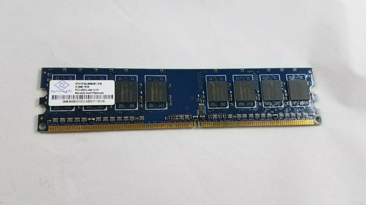 Barrette Mémoire DDR2 256Mo 533MHz PC2-4200 - Nanya - Occasion