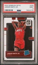 Jabari Smith Jr 2022-23 Panini Donruss Optic Basketball RC PSA 9 Rockets