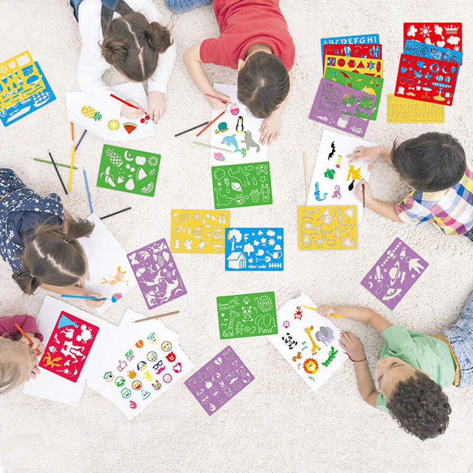 Color Board Education Aids Art Tool Stencils Painting Rulers Drawing