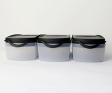 TUPPERWARE Eidgenosse Plus 3x 350ml Schwarz Trockenlagerung