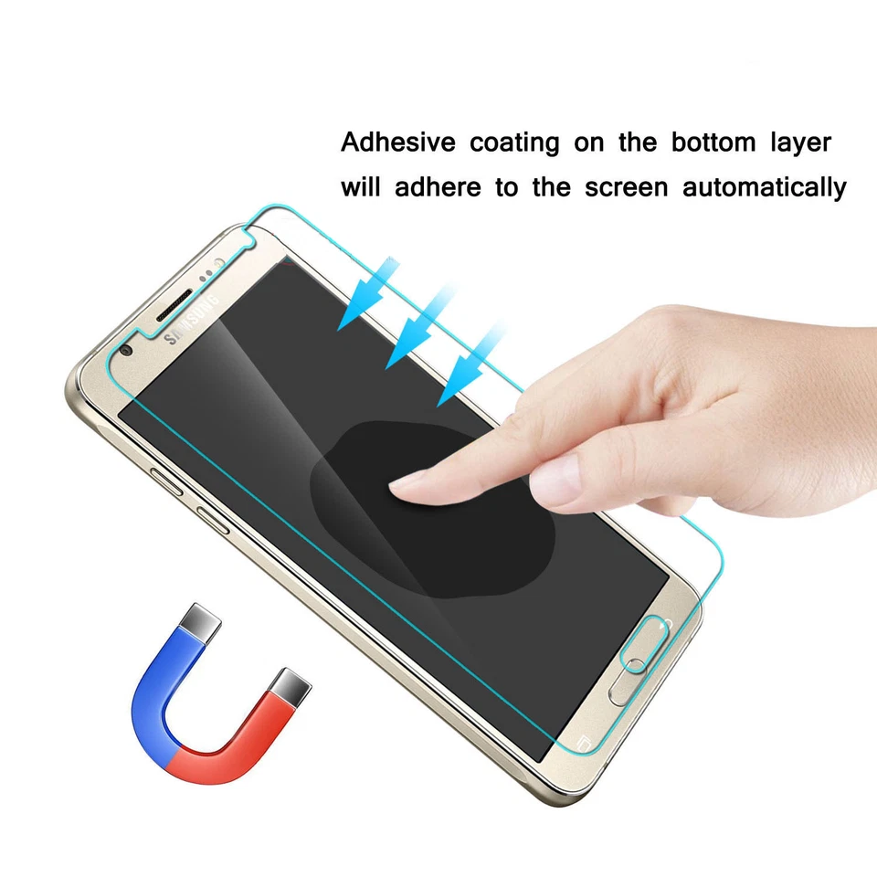 PROTECTOR PANTALLA CRISTAL TEMPLADO ULTRA CLARO 9H Para Samsung Galaxy J7 (2016) EE. UU. Foto 3 de 4