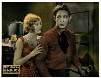 Blazing Days Us Lobby Card Ena Gregory Fred Humes 1927 Old Movie Photo