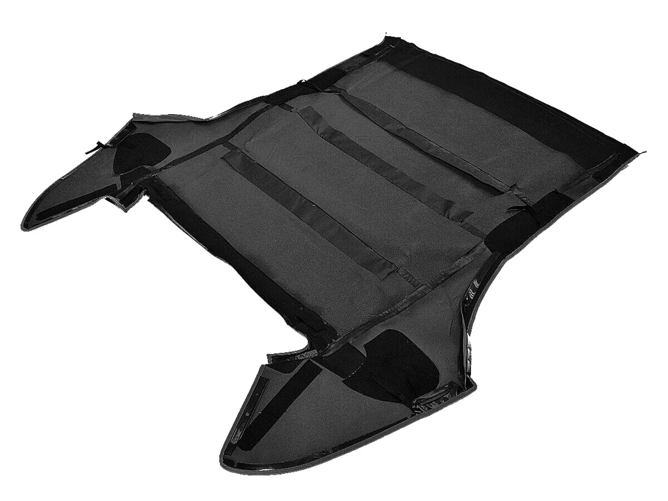 Se adapta a BMW Serie 6 E64 2004-10 techo blando repuesto negro cuarzo Stayfast lona Foto 3 de 4