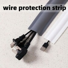SelfAdhesive Wire Cover PVC Floor Cord Cover Electric Wire Slot Cable Organizer◈