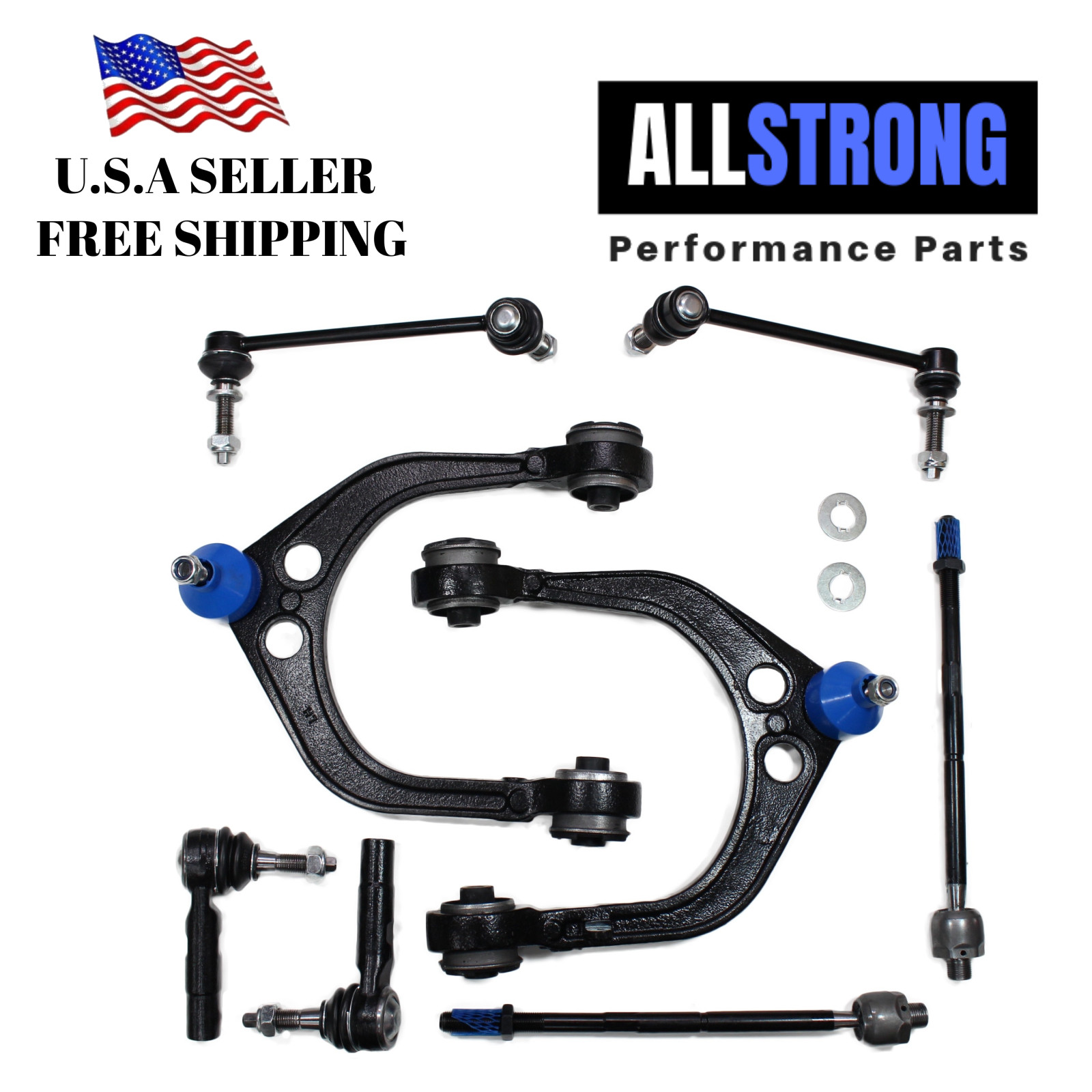 8pcs Suspension Parts Kits Tie Rod end Control Arm For Magnum Charger