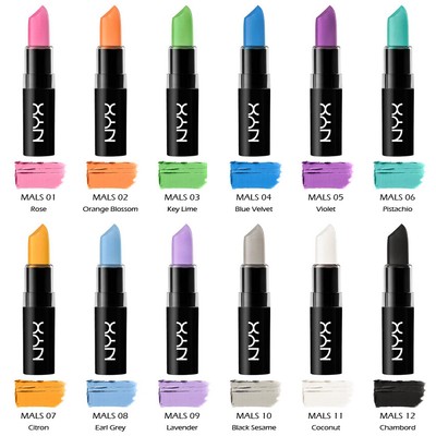 6 nyx macaron lipstick / neon lippies mals "pick your 6