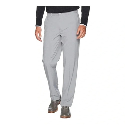 IZOD MEN'S GOLF PANTS SWING FLEX CLASSIC FLAT FRONT GRAY STRETCH SIZE ...