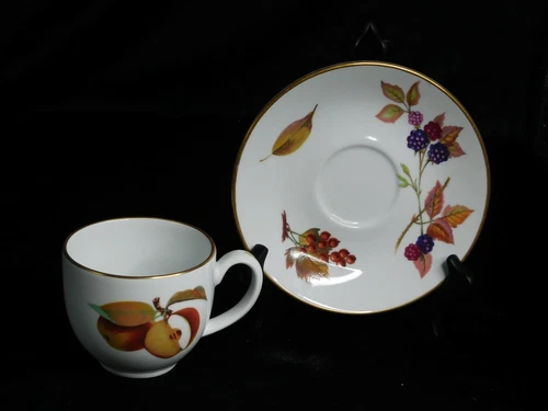 Royal Worcester  EVESHAM GOLD Cup & Saucer