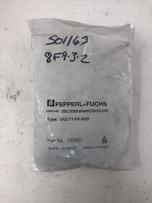 PEPPERL FUCHS VAZ-T1-FK-M20 PARTS 120401 - NOS