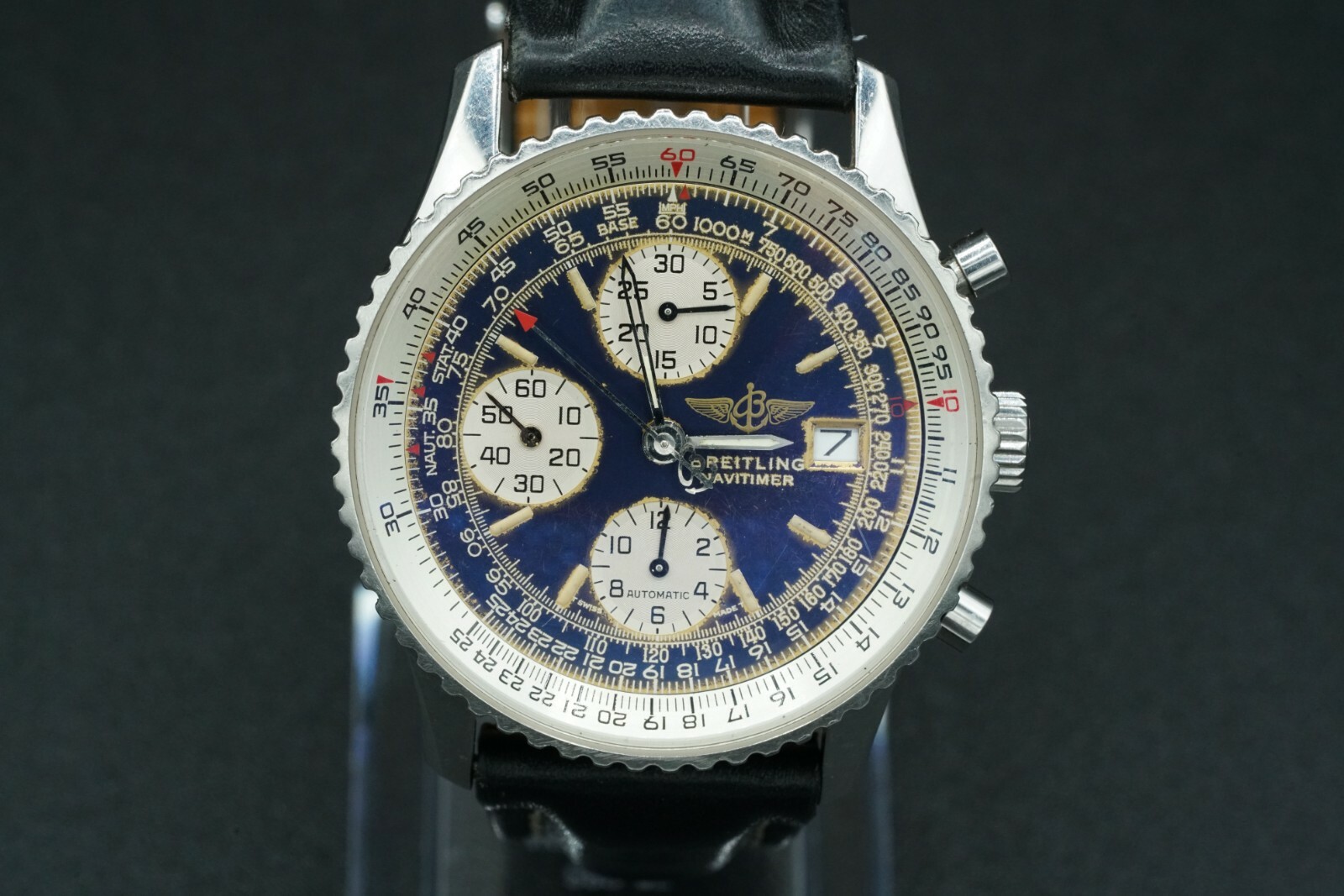 Breitling Old Navitimer II A13022 41.5mm Beautiful Patina Dial. New ...