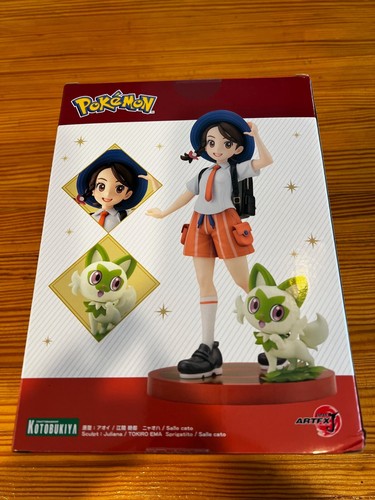 Juliana mit Sprigatito Pokemon ARTFX J Statue Kotobukiya - Brandneu!