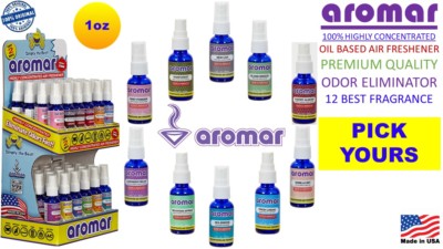 (BUY 2, GET 1 FREE)   AROMAR 1, 2.2, 5 oz BOTTLE 100%CONCENTRATED AIR FRESHENER