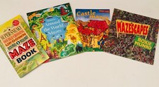4 x Maze Activity Books for Kids by Klutz, Osborne, Maze Graze  Roxie Munro
