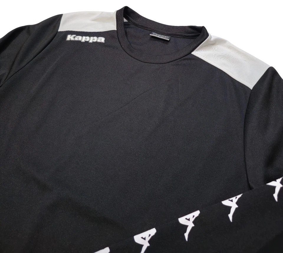 Kappa Sportwear футболка мужская черный Activewear верхний размер 2XL полиэстер ворота - Изображение 2 из 4