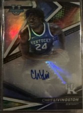 Chris Livingston Kentucky Basketball Topps autograph rookie card Milwaukee Bucks