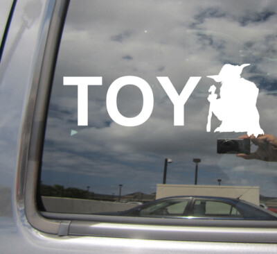 Toy Yoda - Funny Humor Toyota Toyoda Car Truck Window Vinyl Decal Sticker 06002