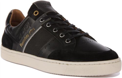 Pantofola D'Oro Vicenza Uomo Low Top Suede Trainer Black Mens UK 6 - 12 - Picture 1 of 12