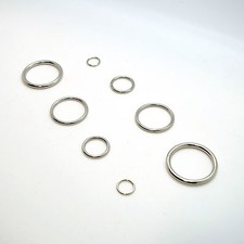 Metal O Rings Collars Buckles Straps for Webbing Strap Tape Craft 12 20 30 35 mm