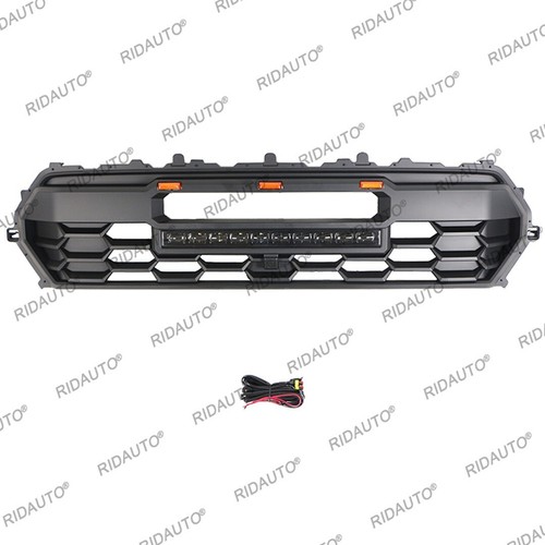 Front Grille Grill With Amber light And Light Bar Fit For TOYOTA