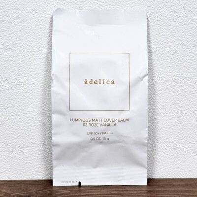 ATOMY Adelica Luminous Matt Cover Balm SPF 50+ PA++++ 15g Refill #2 Rose Vanilla
