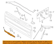 FORD OEM 17-22 F-250 Super Duty Tail Gate Lock Hardware-Handle HC3Z9943400NB