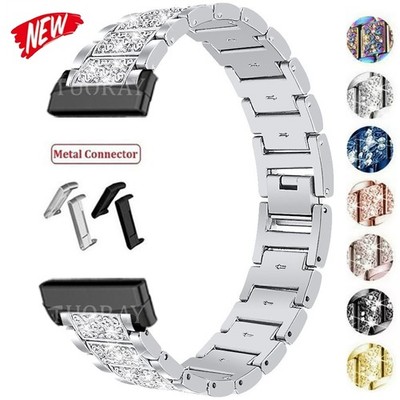 Für Fitbit Versa 4 Versa 3 / Sense 2 Sense Edelstahl Metall Armband Uhrenarmband