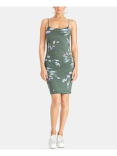RACHEL ROY Womens Green Twist Back Spaghetti Strap Body Con Dress XL