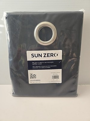 Sun Zero Curtain 54in x 84in - Navy Blue 