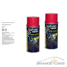 2x 150ml DUPLI COLOR BREMSSATTELLACK ROT TUNING BREMSENLACK ACRYL SPRAY 706080