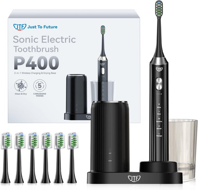 Sonic Electric Toothbrush with UV Sanitizing & Drying: 5 Modes for Effective yet