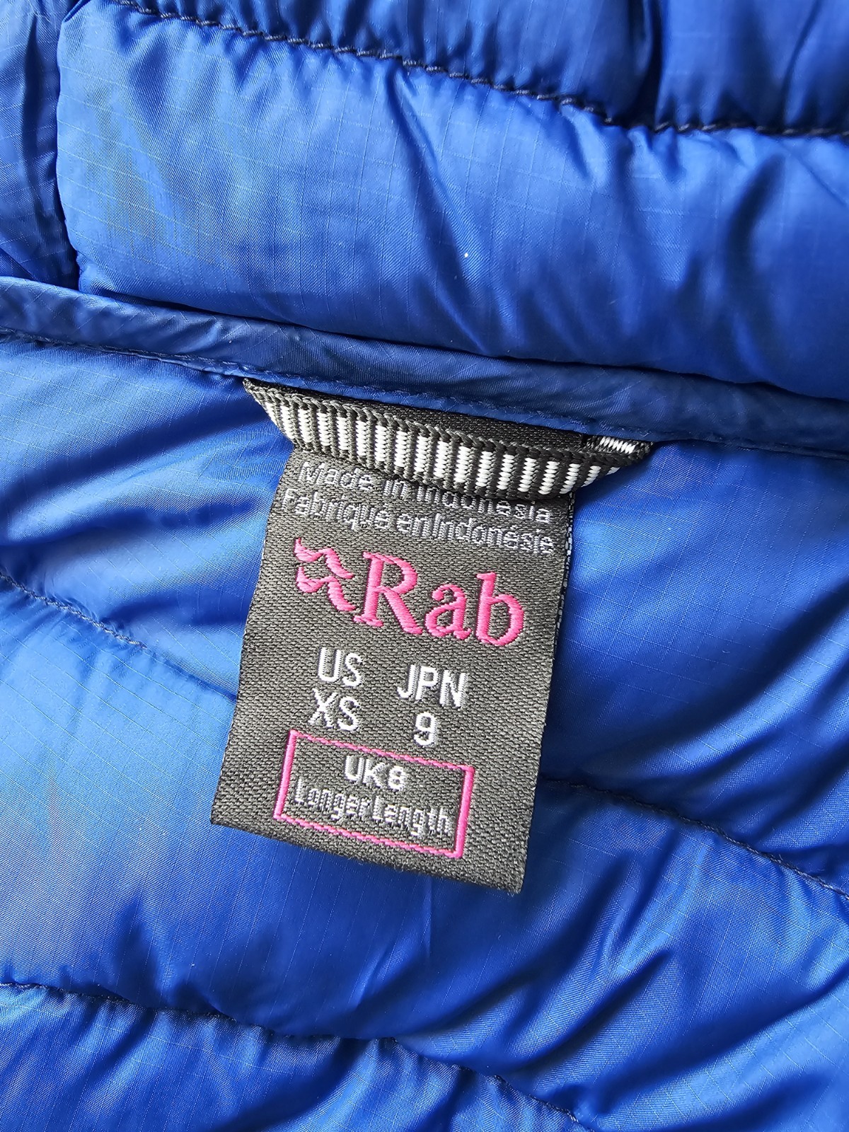 RAB Microlight Alpine Puffer Down Jacket Women S 8 Blue Longer Length RRP £210 image 5