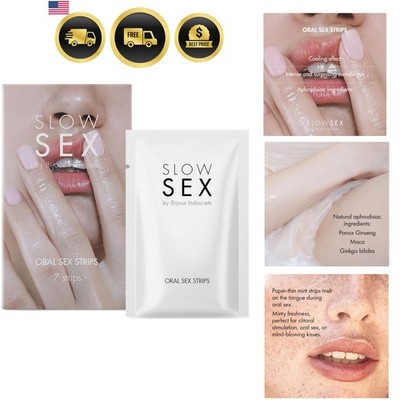 Edible Oral Sex Strips for Couples Minty Flavored Clitoral Stim And Fun