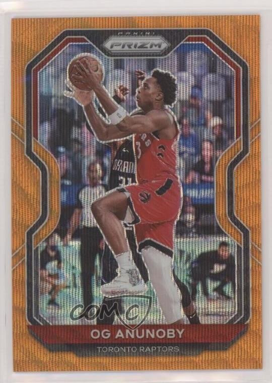 2020-21 Panini Prizm Orange Wave Prizm 55/60 OG Anunoby #211 0x7c