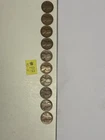 1913 D Lincoln Wheat Pennies Roll Of 10 Coins KEY DATE Good Legible Dates (#P7)