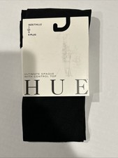 Hue Ultimate Opaque Control Top Tights 1 Pair Black 2
