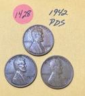 1942 PDS Lincoln Wheat Cent #1428