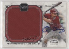 2013 Museum Collection Momentous Material Jumbo Relics 25/50 Chris Owings 0b2